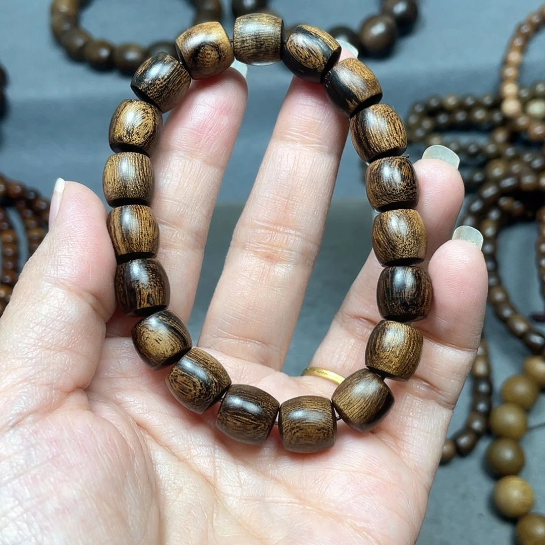 沉香手串白棋瘤疤1.0