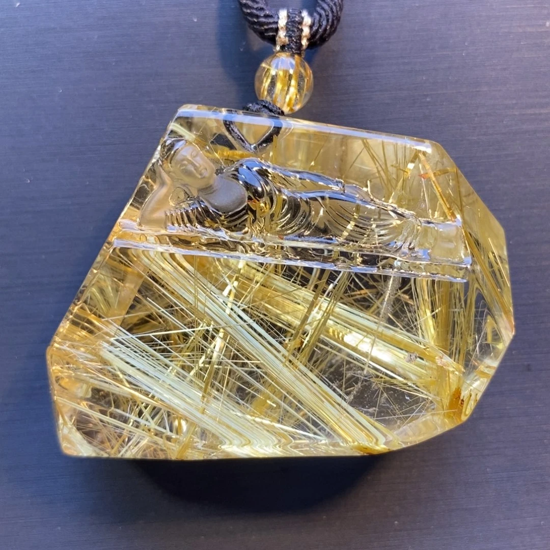 未镶嵌水晶颈饰钛晶释迦牟尼佛吊坠