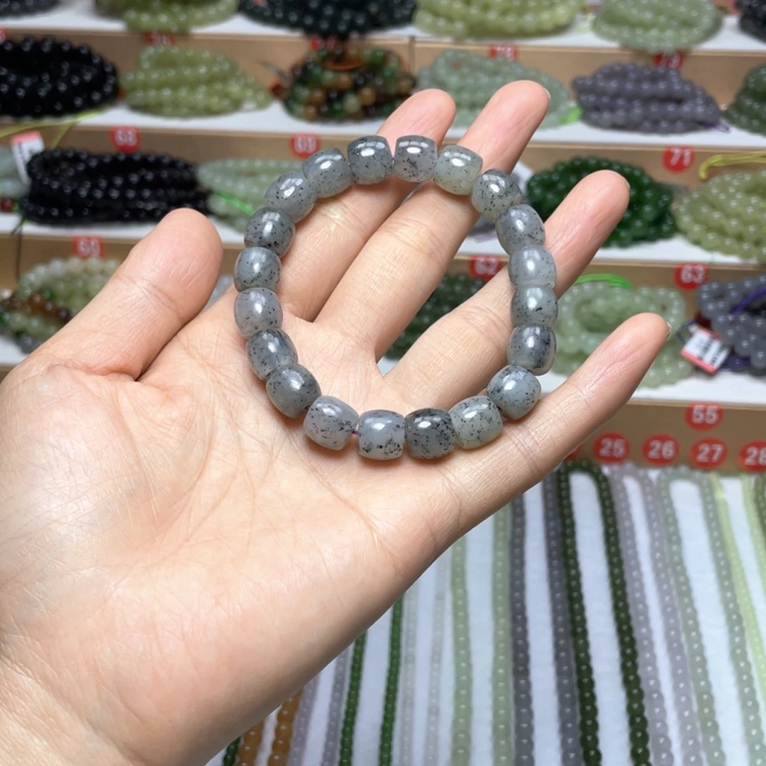 和田玉未镶嵌手链10mm