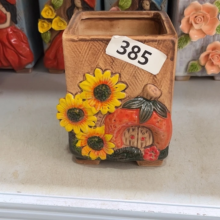 粗陶材质多肉花盆