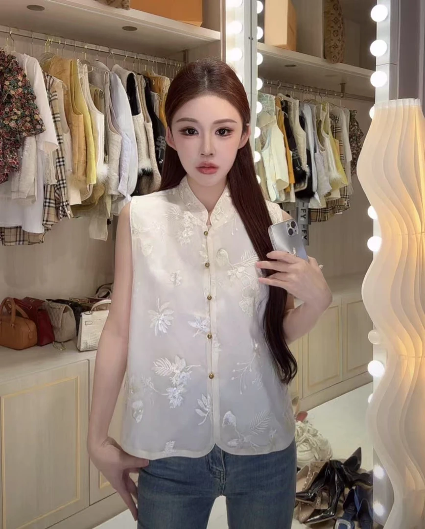 清 2307新中式国风重工刺绣马甲