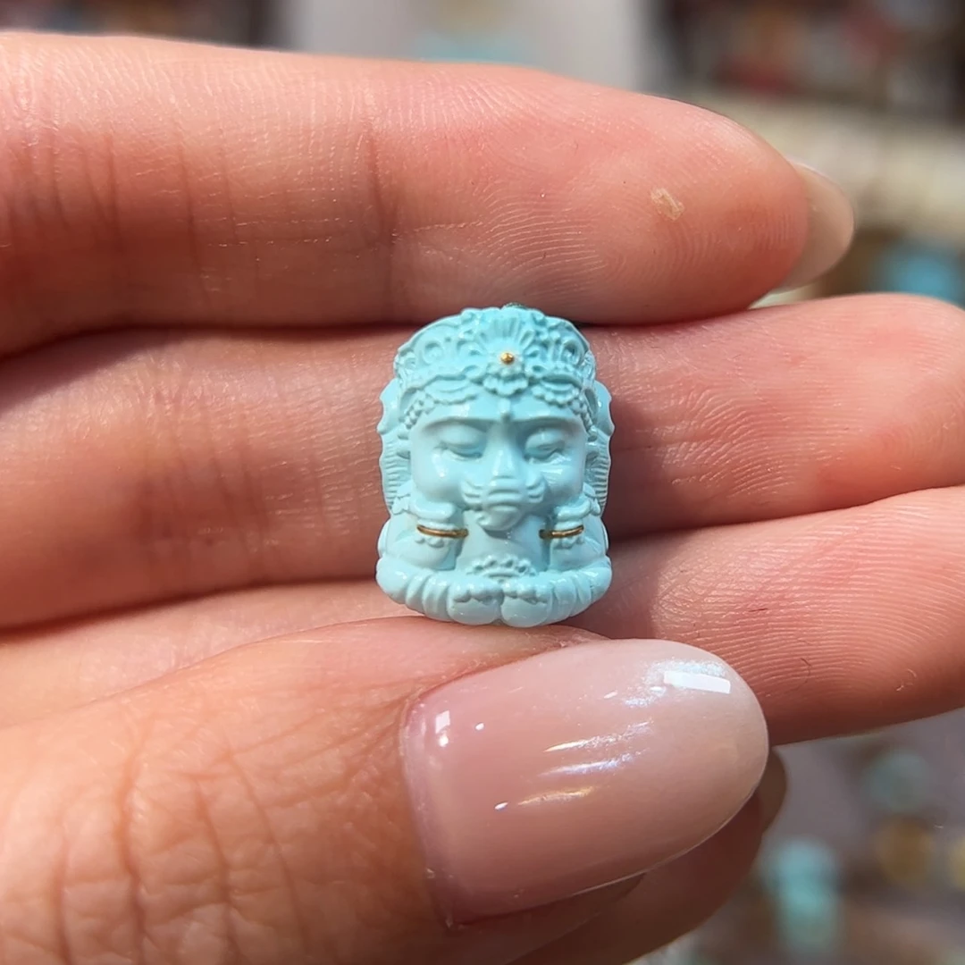 【闪购商品】未镶嵌绿松石象神配饰