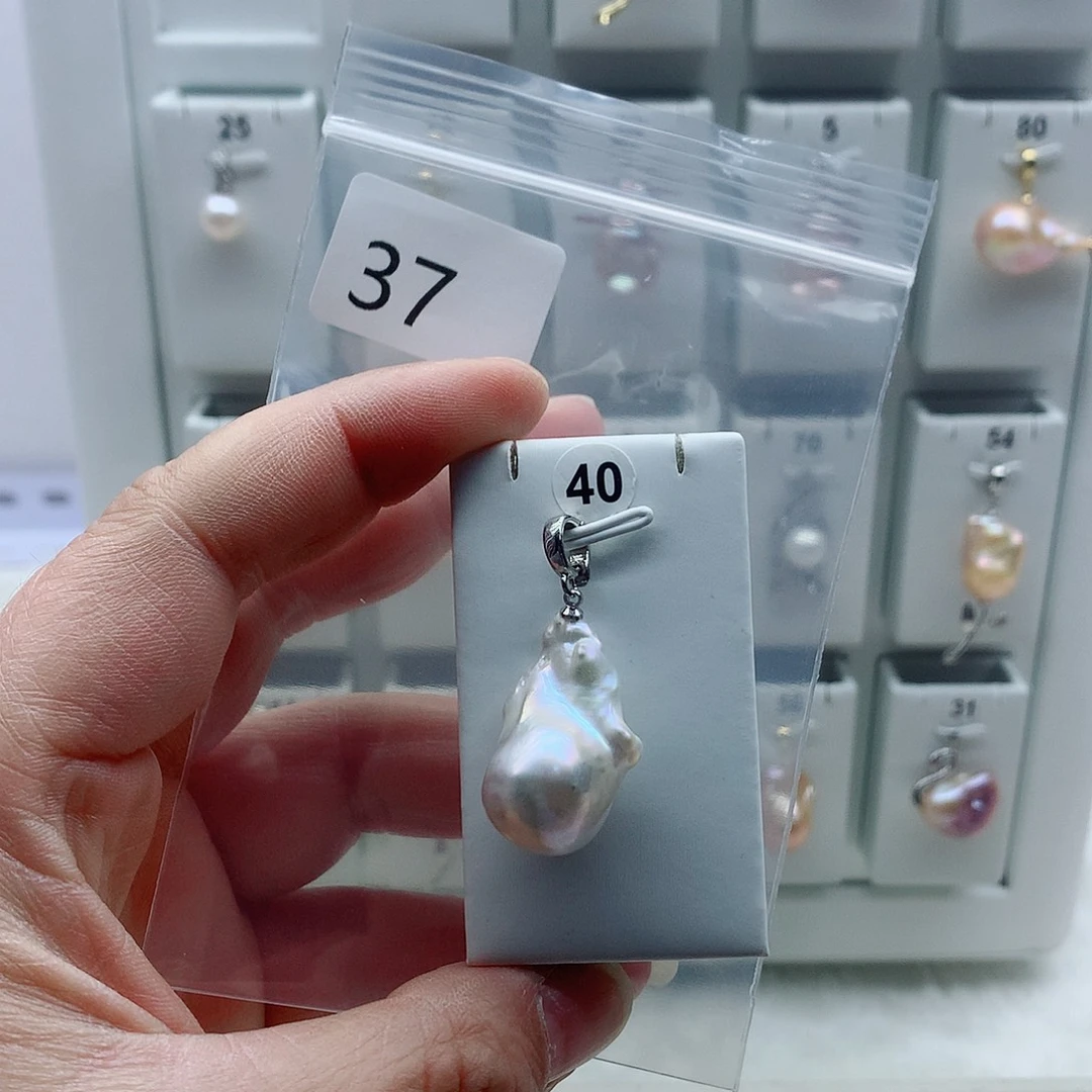 吊坠(不含链)淡水珍珠合金