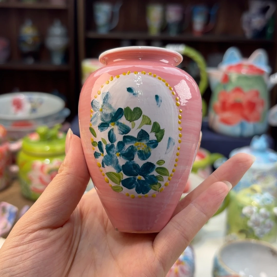 瓷片景德镇手绘高温釉下彩陶瓷茶具