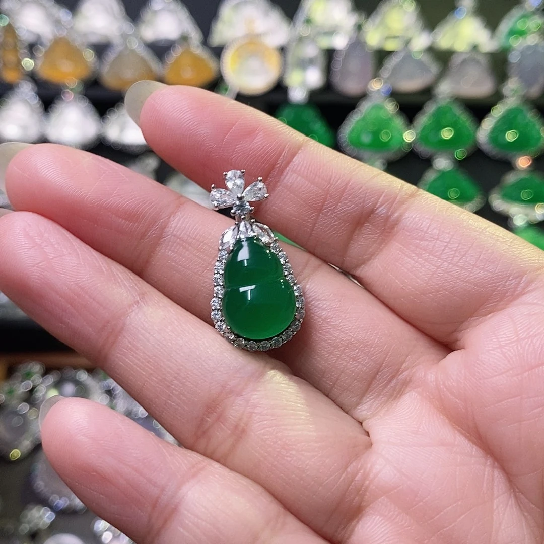 玛瑙/玉髓颈饰银S925镶嵌平**樂