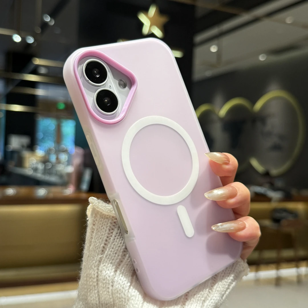 肤感果冻磁吸适用苹果16promax手机壳iPhone15二合一14新款13时尚
