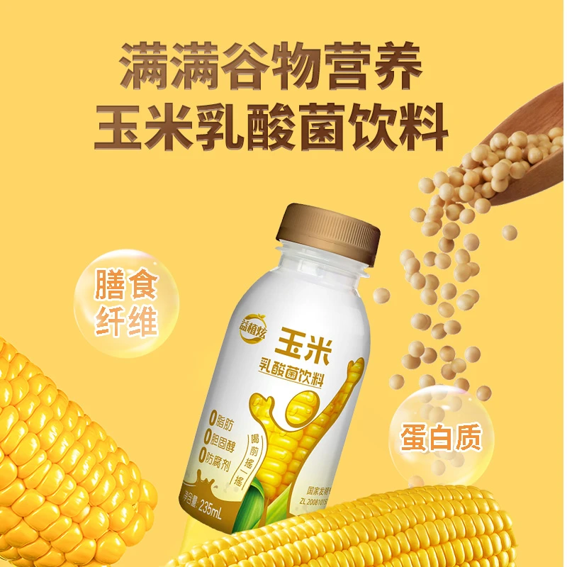 【餐后解腻】家庭聚会乳酸菌饮料0脂肪植物玉米汁发酵健康饮料粗粮