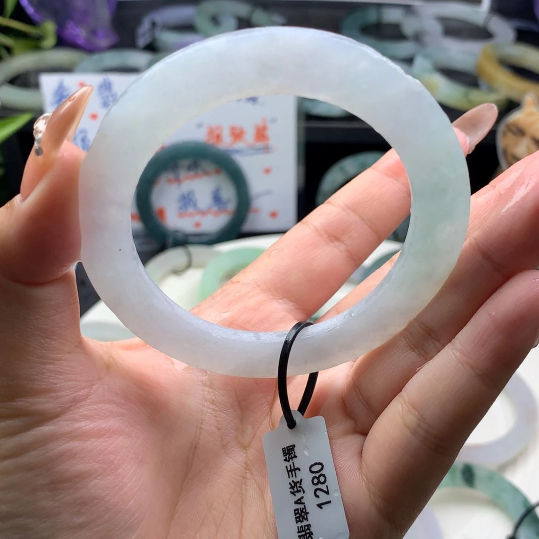 定制翡翠叮当镯未镶嵌53/60 