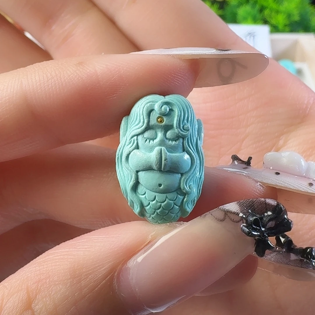 绿松石未镶嵌吊坠(不含链)