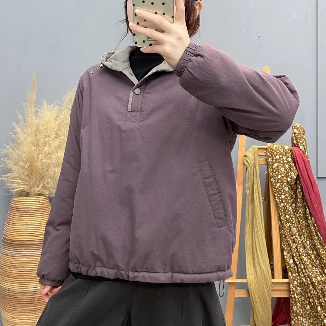 17910新款秋冬休闲减龄宽松显瘦百搭棉服女外套