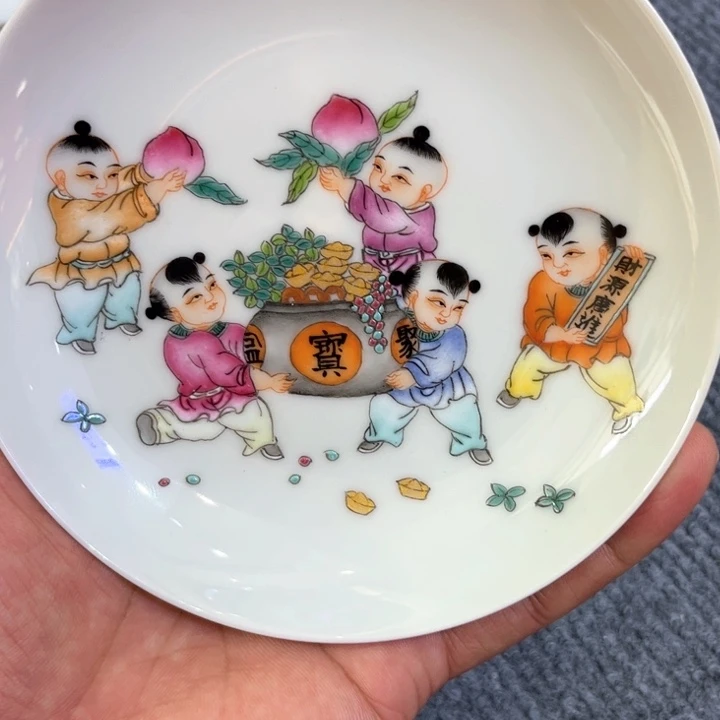 纯手绘精品盖碗杯