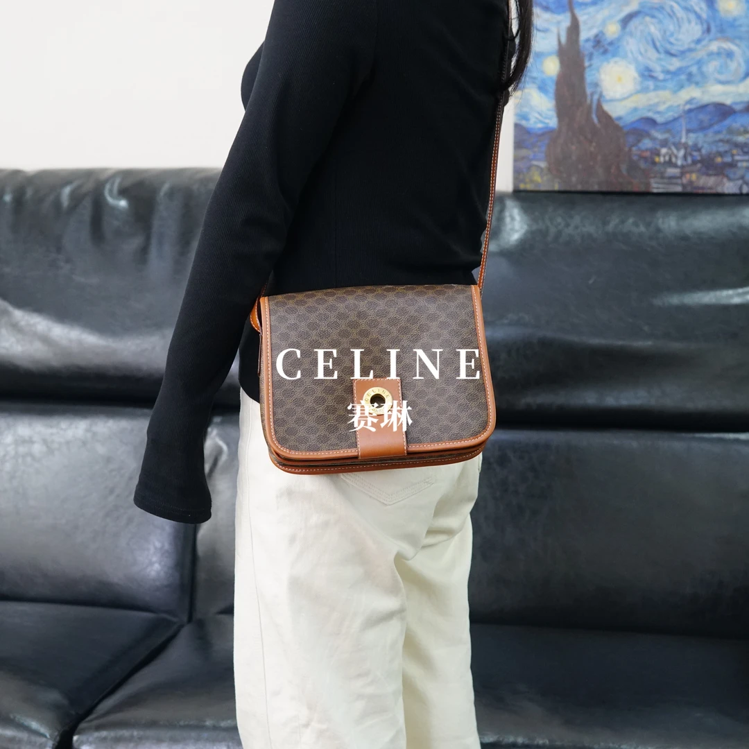 95新 Celine/思琳 老花斜挎包/WJ03622034/2034