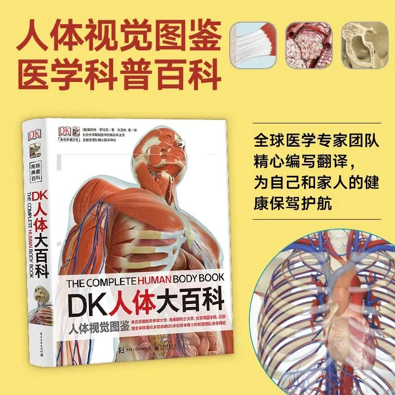 DK人体大百科 医学科普百科儿童图画书 我们的身体构造图鉴启蒙书