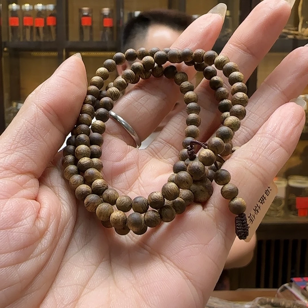 沉香手串4国香棋楠5mm108多圈圆珠 5.8g+多样性发一串