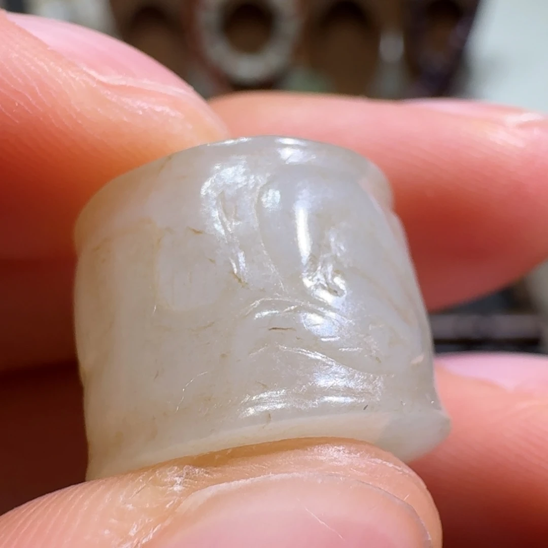 禅***）和田玉未镶嵌挂件