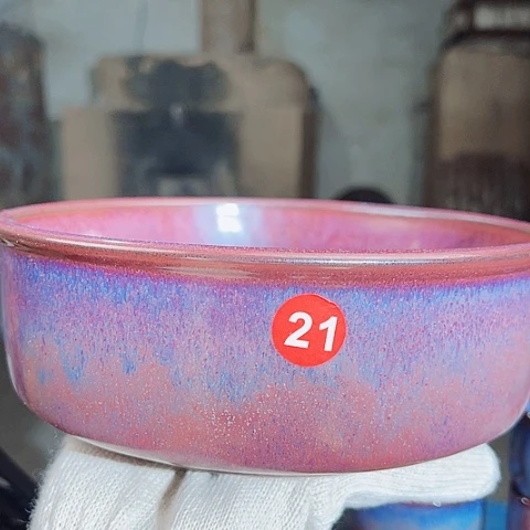 杯云**产原矿釉手工制作钧瓷