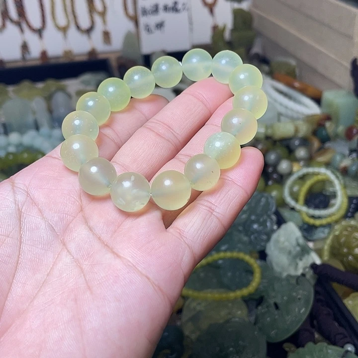 蛇纹石玉未镶嵌手链