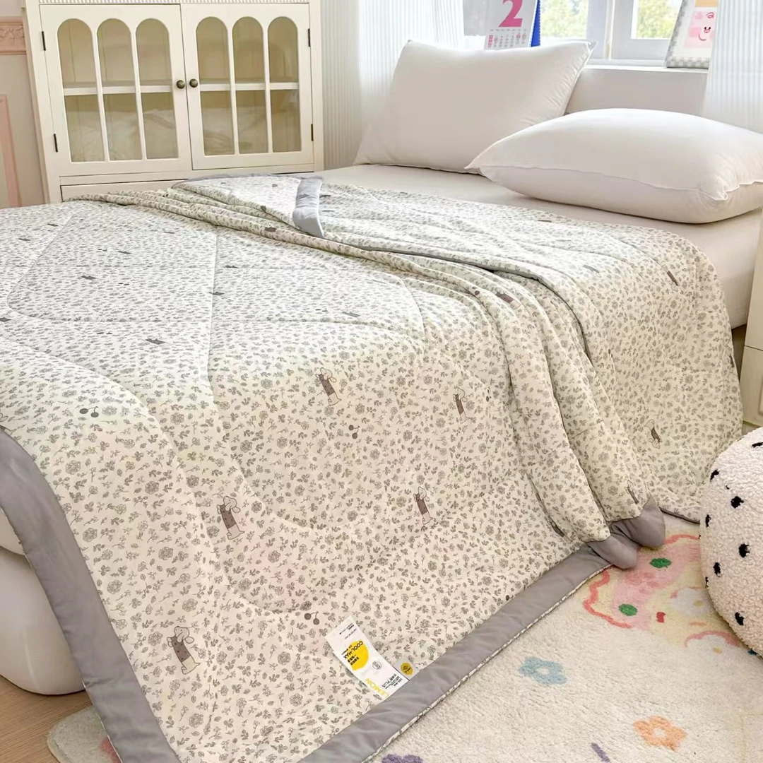 A类小冰柠凉感夏被 双人空调被 大豆纤维填充 200*230