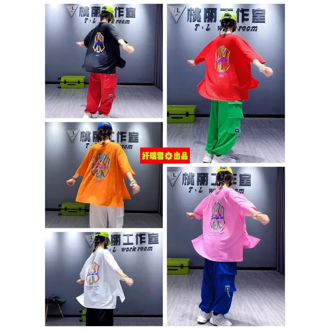 纤瑞雪新品 5色冰丝短袖 5色升级版冰丝工装裤 曳步舞广场舞服
