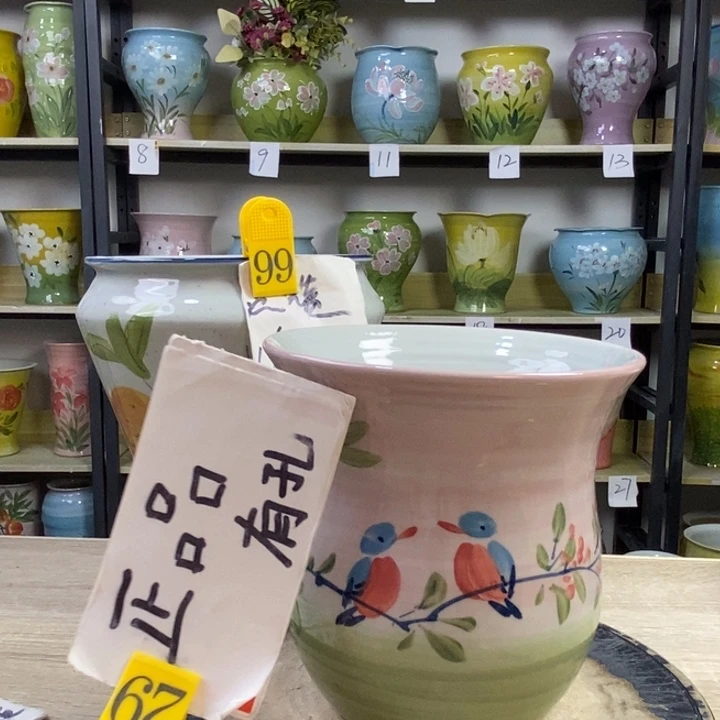 景德镇高温陶瓷花盆
