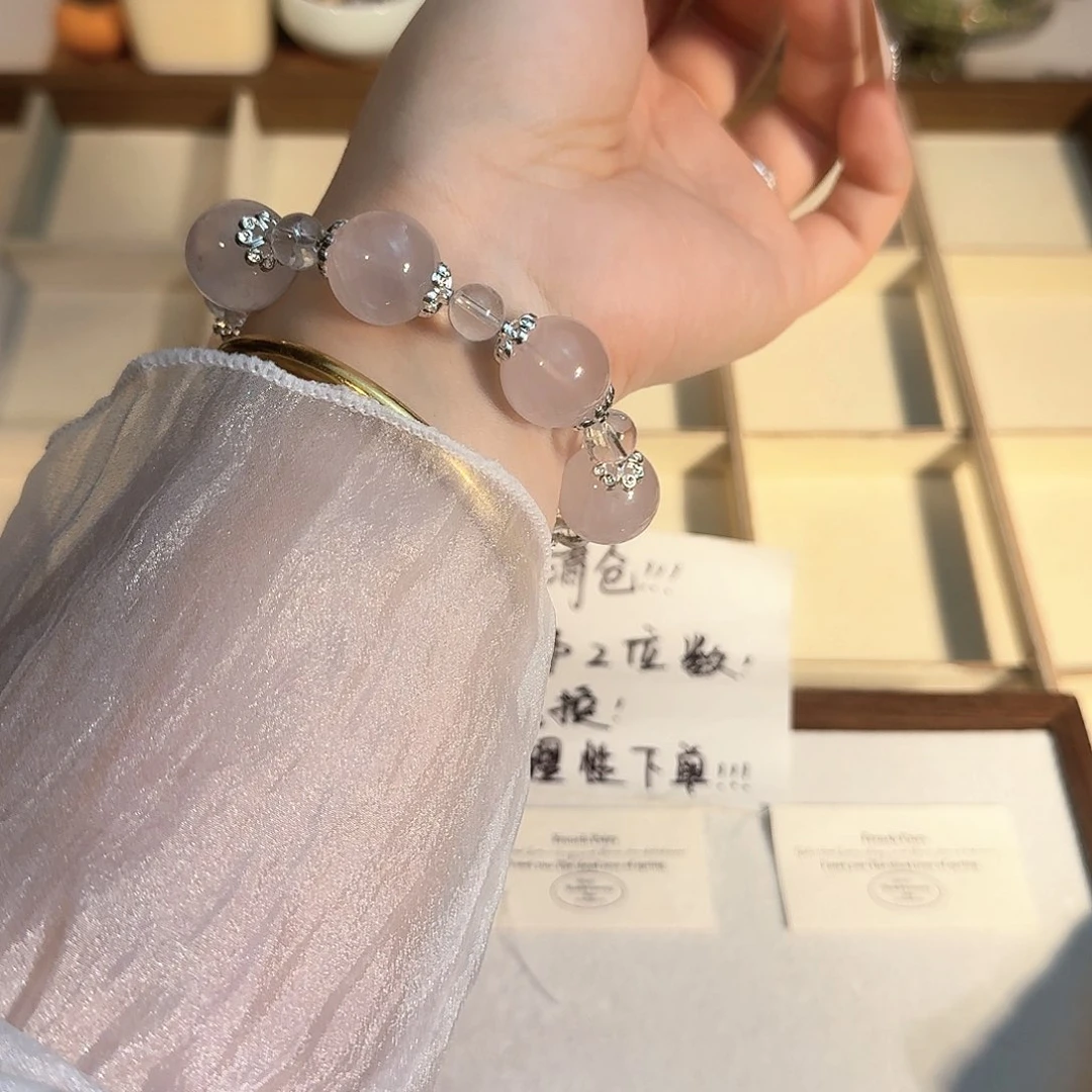 水晶手链合金天然水晶手串