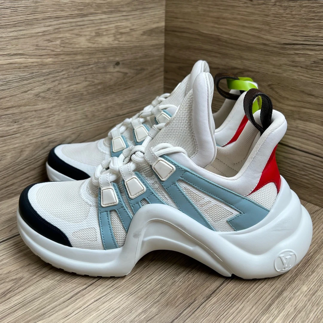 95新 LouisVuitton/路易威登 Archlight 白蓝拱桥鞋 37码/98新