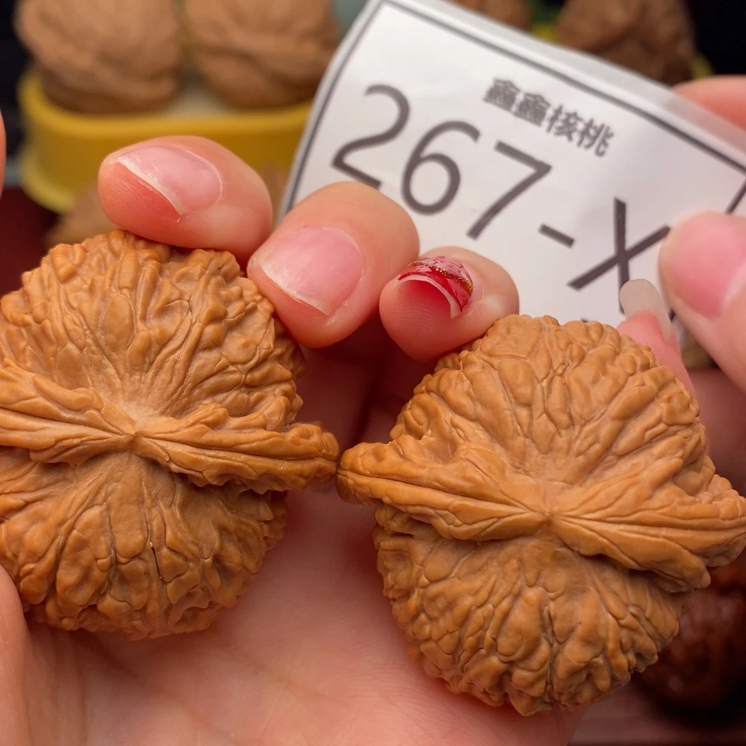 把件桃核白狮子42……