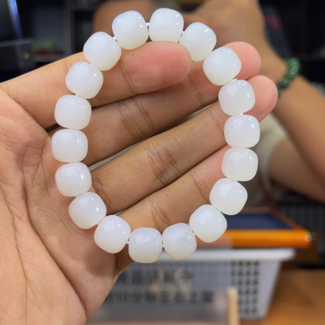 手串未镶嵌和田玉纯天然13年新疆且末天泰卡12老型