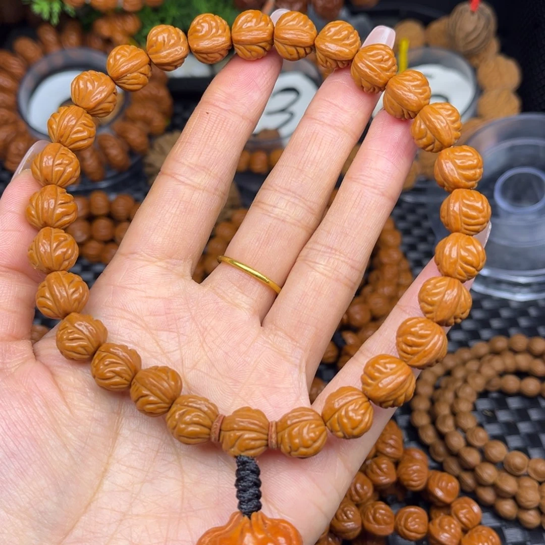 手串桃核小金蟾108脖挂