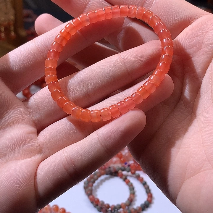 南红玛瑙未镶嵌手串