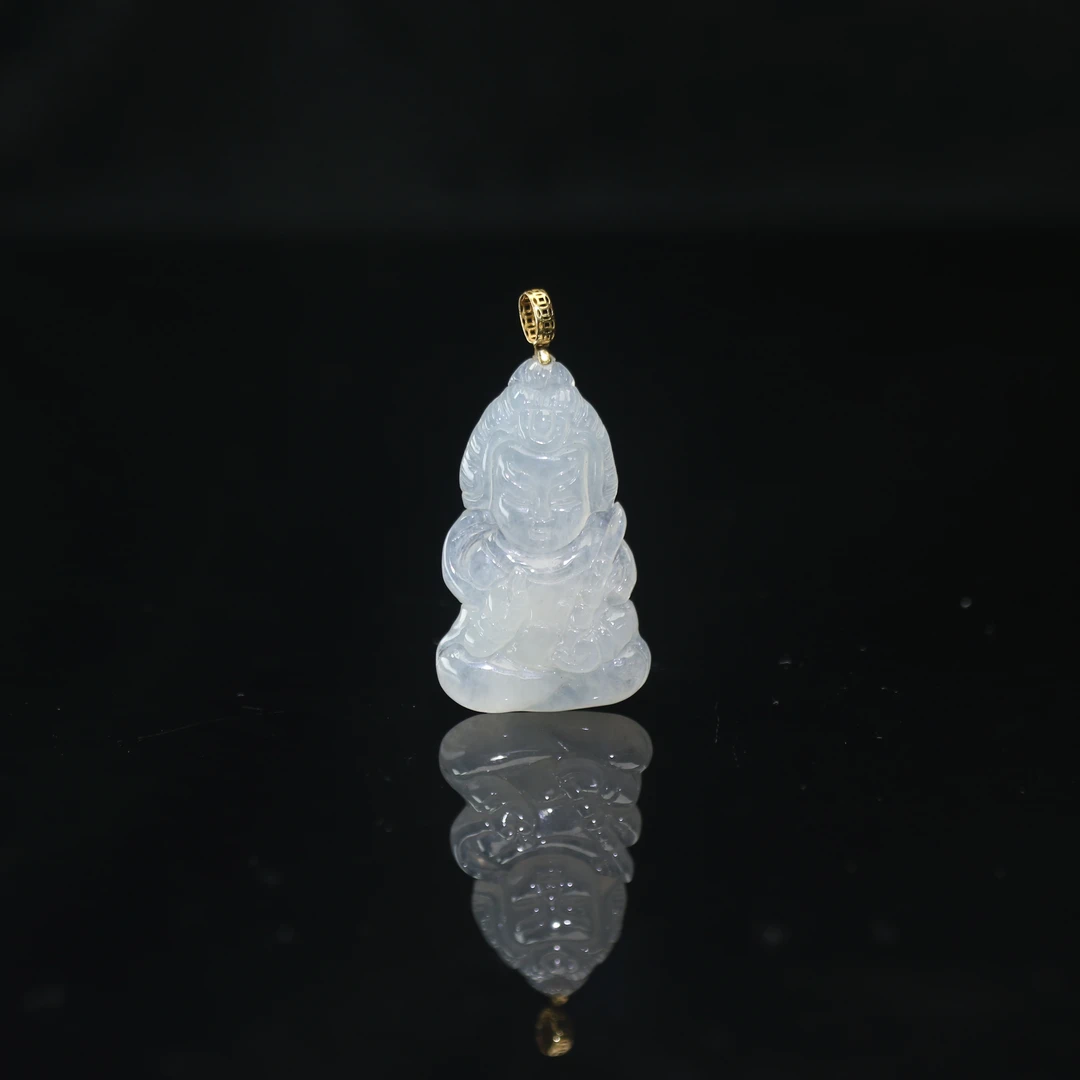 7天然缅甸翡翠A货18k韦陀/000323/上海嘉禾拍卖