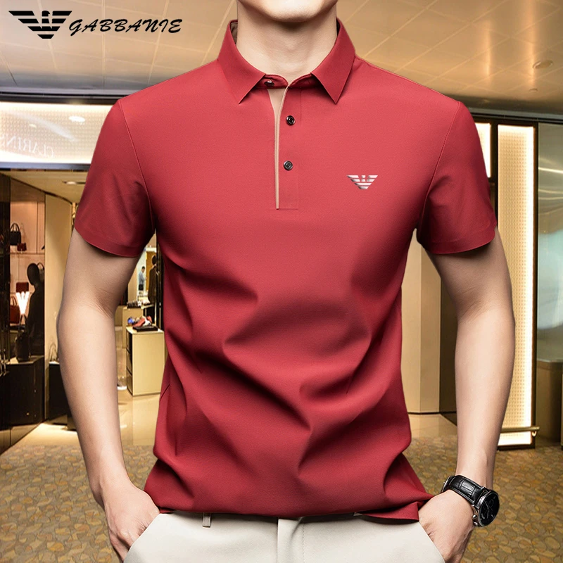 GABBANIE意大利轻奢男装2025夏季新款男士短袖POLO衫时尚百搭透气