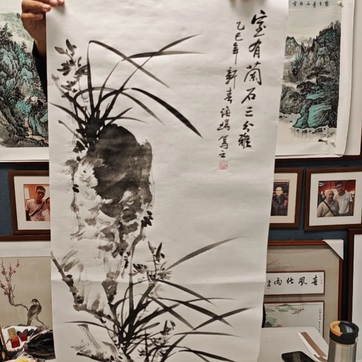 国画贾海瑞老师现场定制