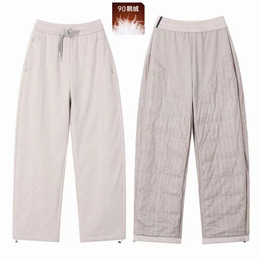 【白鹅绒】零下20度必备高腰百搭显瘦羽绒直筒裤 SS78750