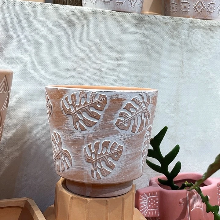 红陶14.5×13花盆一个