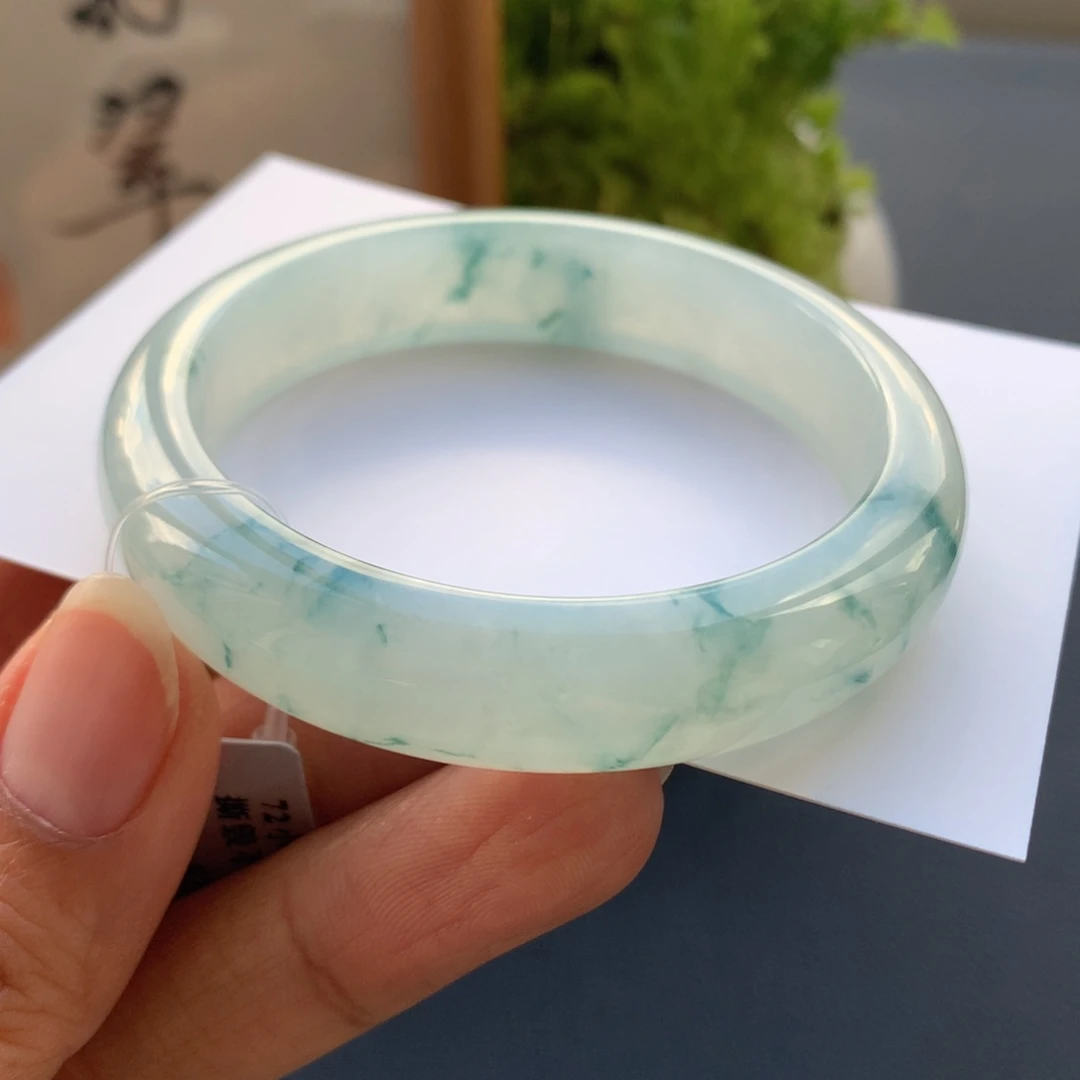 翡翠未镶嵌手镯翡翠手镯52+