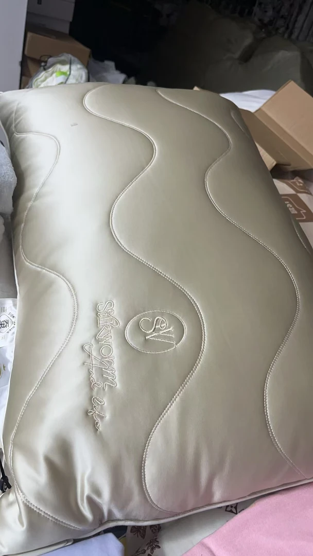 【专柜断码】DSF超柔顺滑亲肤刺绣蚕丝养颜枕