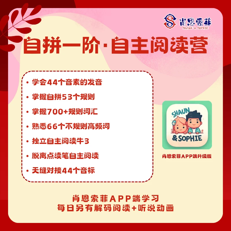肖恩索菲自拼一阶、二阶录播课