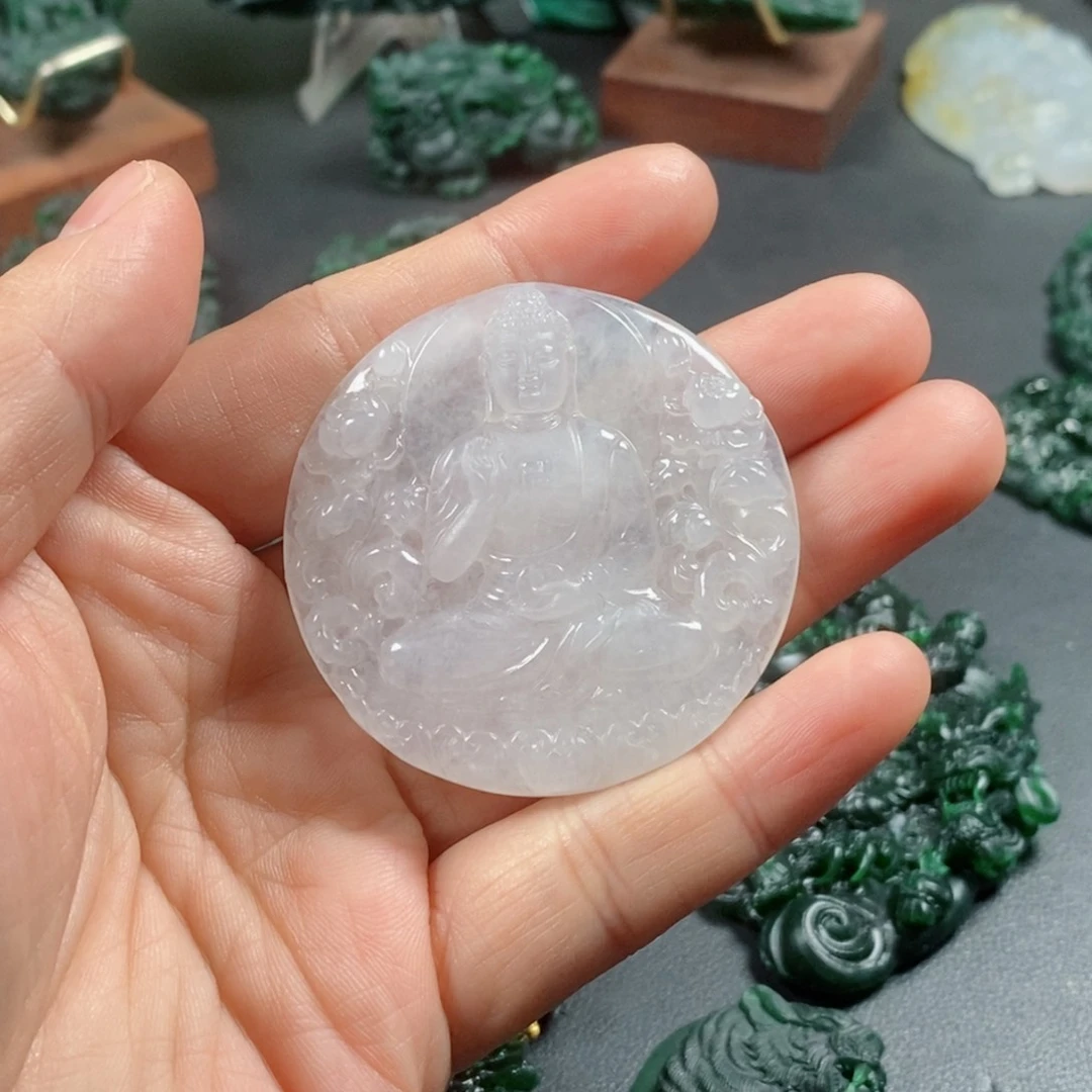 定制翡翠未镶嵌翡翠吊坠x