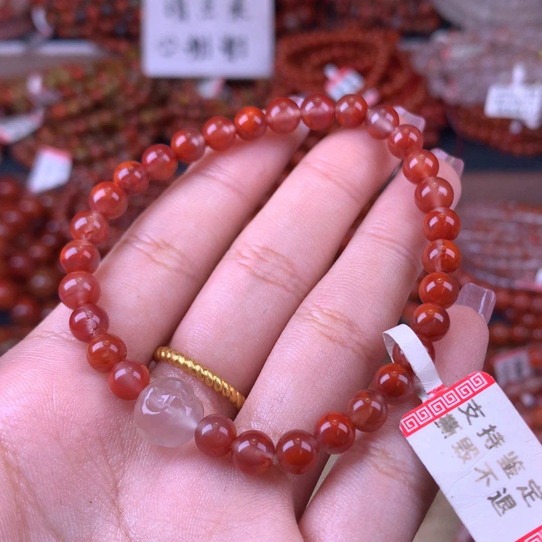 未镶嵌手链南红玛瑙32号