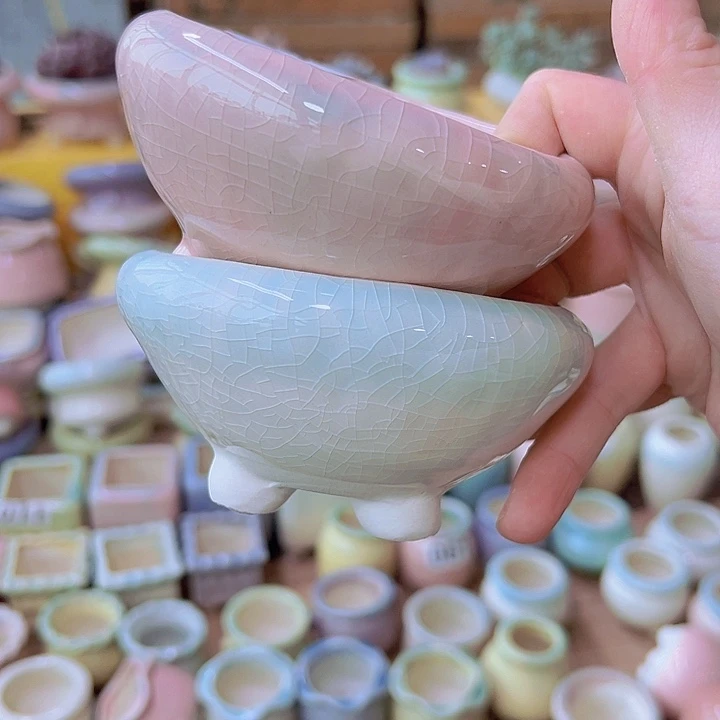 红陶陶瓷花盆当场满12包邮