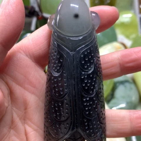 蛇纹石玉未镶嵌手把件