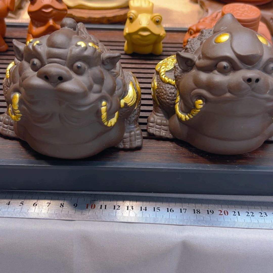 天***勤茶宠紫砂紫砂紫泥金蟾2个福利