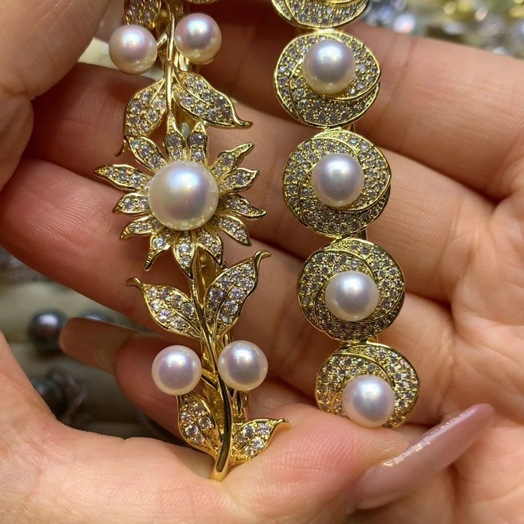 未镶嵌发饰淡水珍珠