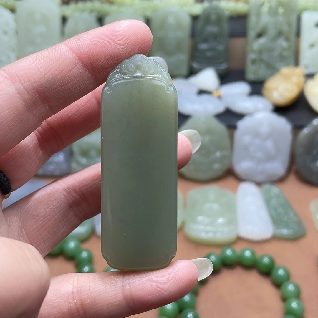 和田玉未镶嵌吊坠(不含链)