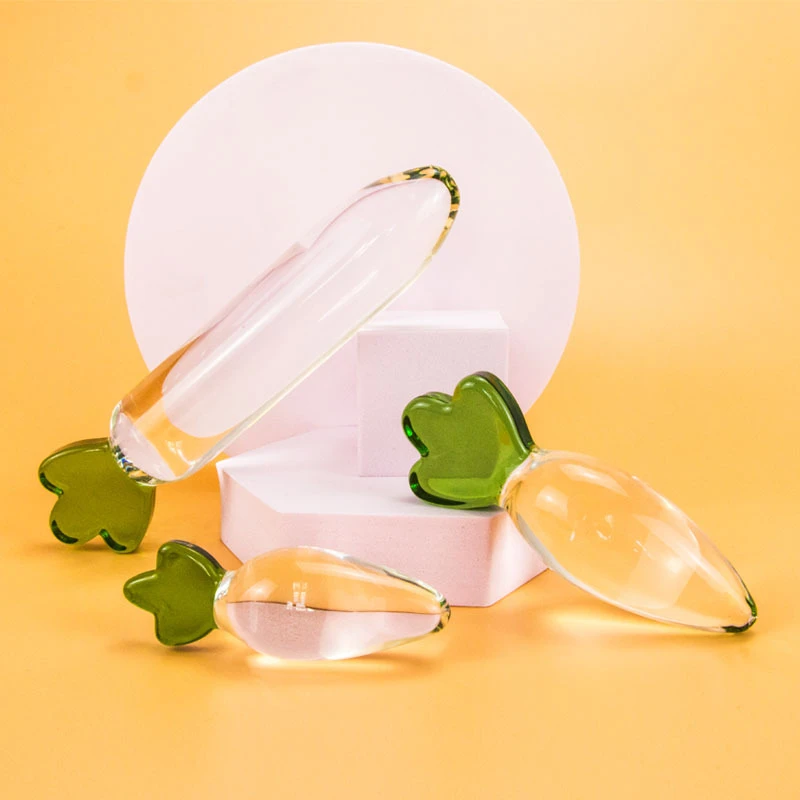 高硼硅玻璃萝卜实心摆件创意个性装饰品家居客厅桌面小摆设装饰