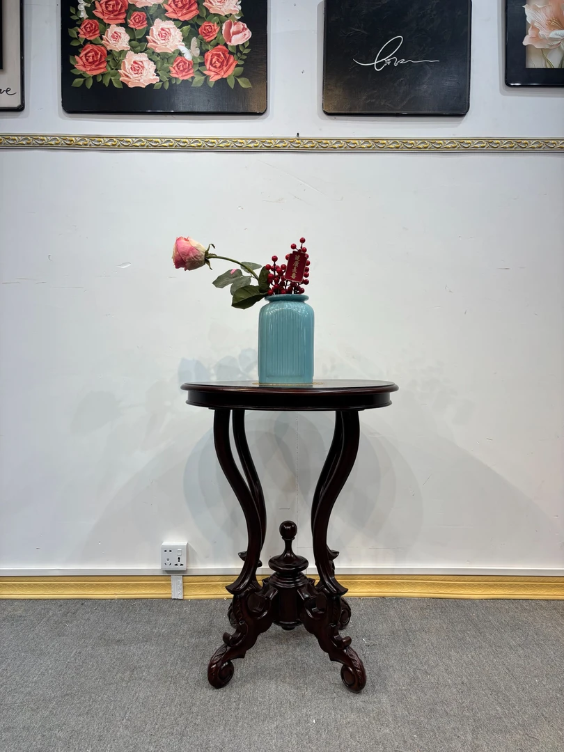 YJ346圆几 600*600*760  美式轻奢家用圆形茶几