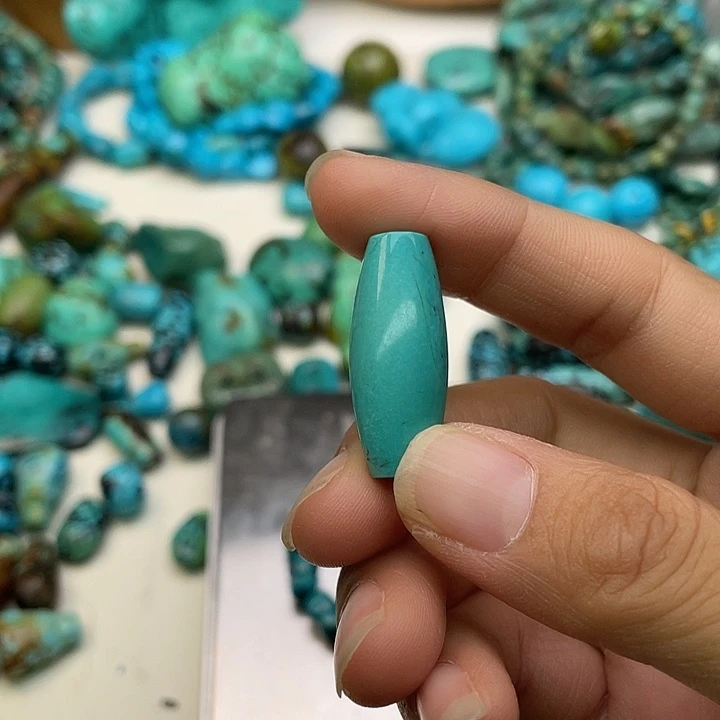 石材精工大桶珠蓝色