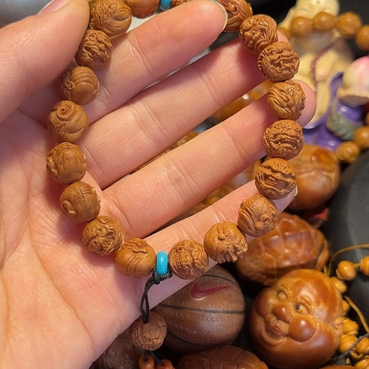 手串/手链橄榄核龙纹十二生肖恶僧