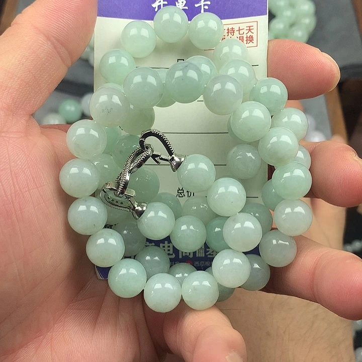 翡翠未镶嵌手链卡10.6